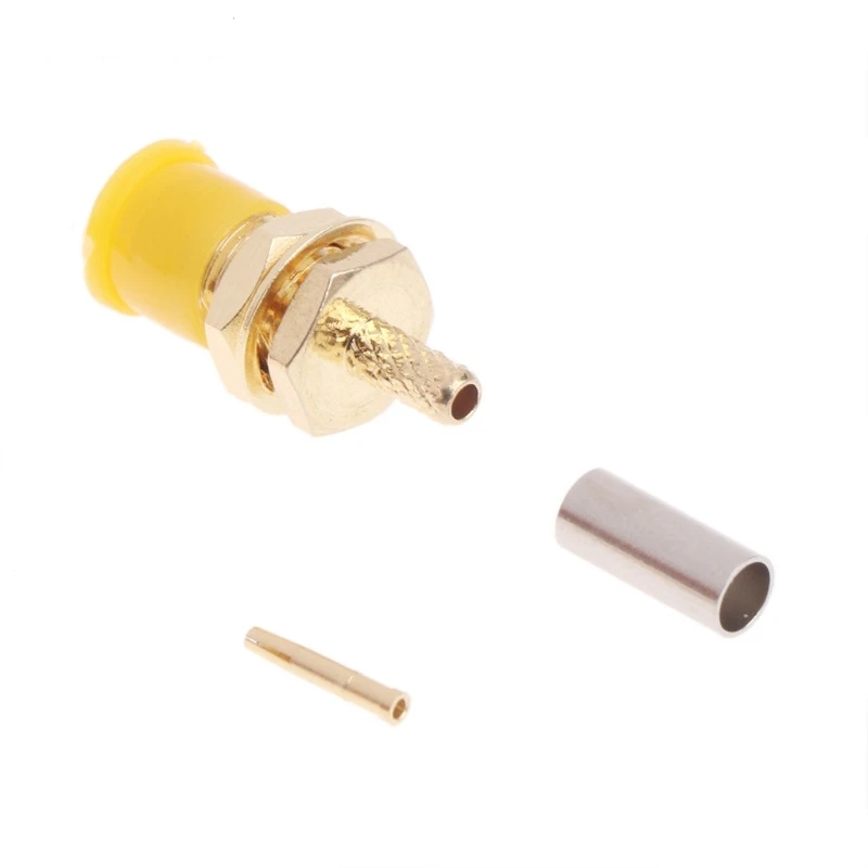 10 шт. SMA разъем переборки обжимной RG316 RG174 LMR100 RF коаксиальный