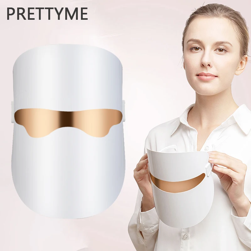 

PRETTYME Led Therapy Mask Light Face Mask Therapy Photon Led Facial Mask Korean Skin Care Led Mask Therapy Whitening Instrument