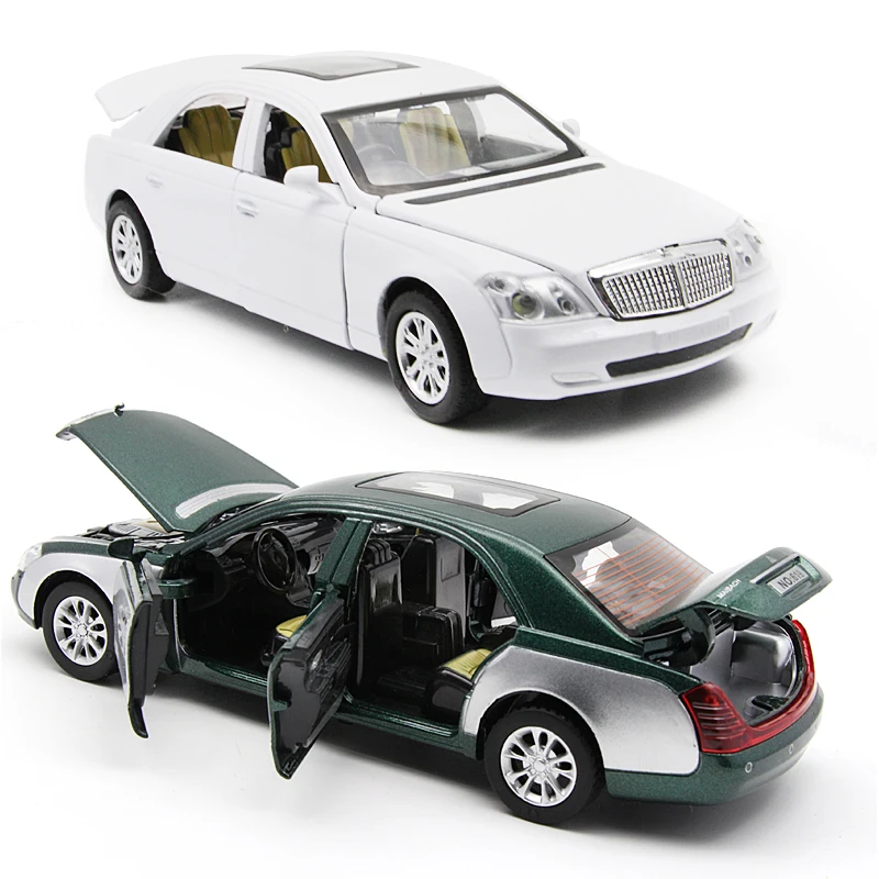 Maybach модель Шесть дверей может быть открыт сплав детская игрушка модель автомобиля Акустооптическое эхо автомобиль Mercedes литой металл для детей