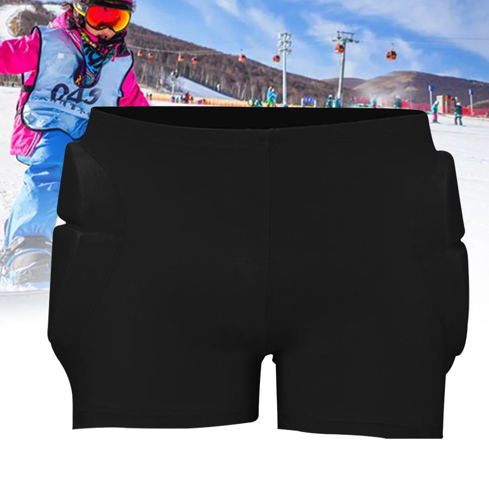 Amortiguador de Snowboard elástico a tope de cadera de invierno para niños, Protector de Skate para esquiar, pantalones cortos Acolchados transpirables resistentes al calor