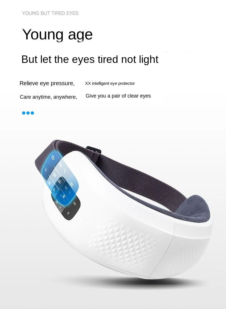 Bluetooth музыкальный массажер для глаз горячий компресс разминающий шиацу релаксационный массажный инструмент складной защитный инструмент для облегчения глаз темный круг