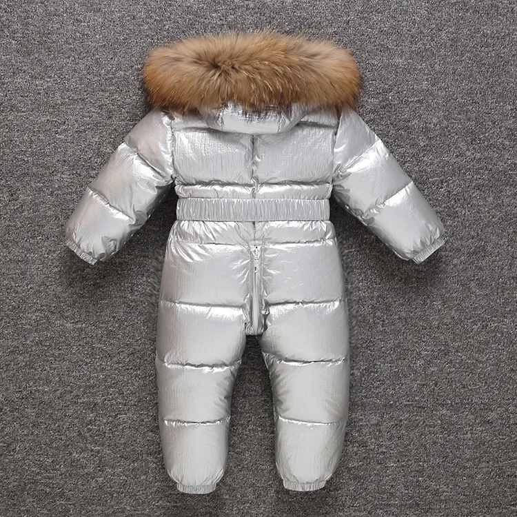 Boys windproof ski down jacket kids Siamese Down Jacket Girls pink jumpsuits Down jacket Baby warmth thick winter long coat