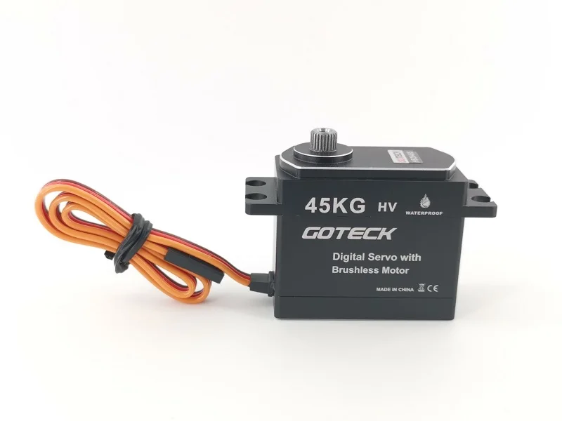 

GOTECK HB2645SG waterproof HV high speed digital aluminium alloy servo Large torque 45kg, for RC Fixed-Wing remote control car