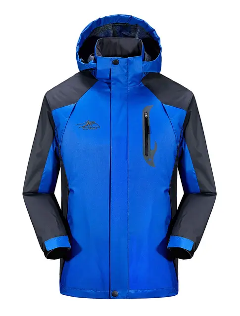 US $32.84 2019 Autumn Outdoor Raincoat Jacket Men's And Women's COUPLE'S Mountaineering Groups Tourism Climbi