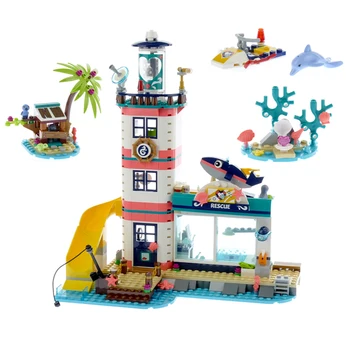 

Lighthouse With Floodlight Compatible Girl Friends Series 41380 Buliding Blocks Bricks Educational Toy Birthdays Gifts For Child