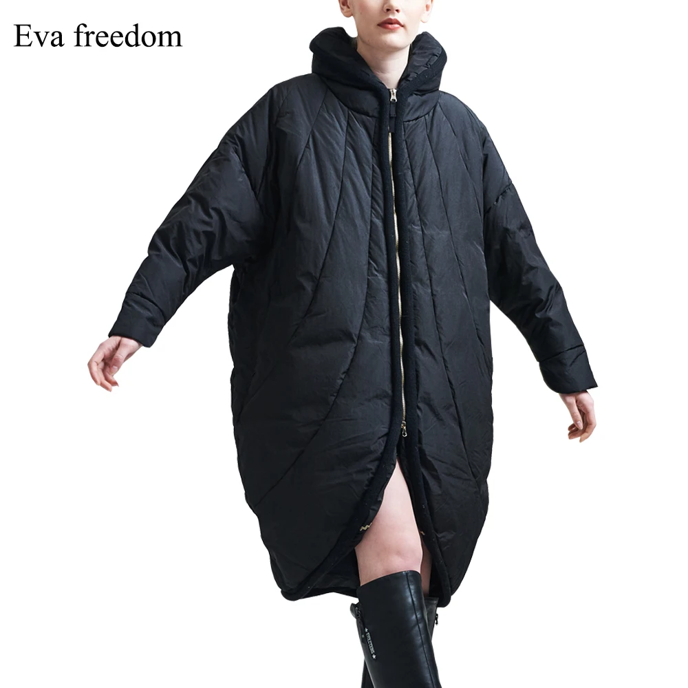 Fat girl coat thickened 2022 winter new fashion cocoon design white duck down female plus size down jacket special offer
