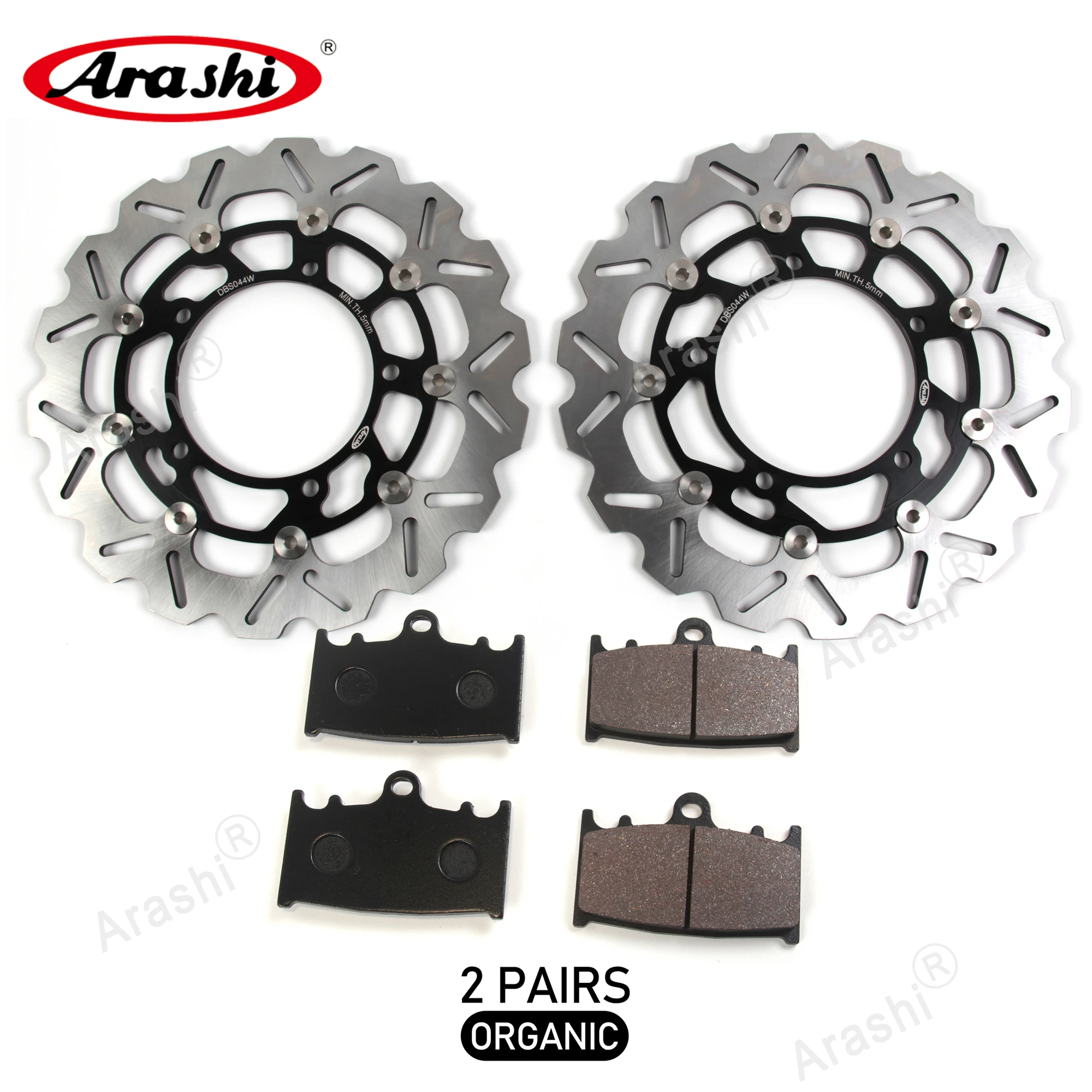 

ARASHI CNC Front Brake Disks Rotors Disc Brake Pads For SUZUKI GSX F 650 GSX650F GSX-F 2008 2009 2010 2011 2012 Motorcycle