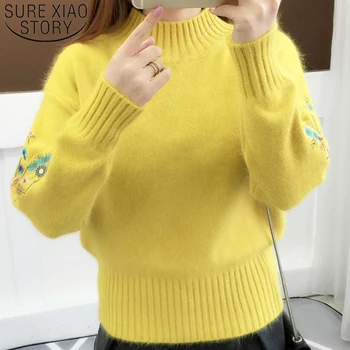 

Autumn 2019 New Fashion Elegant Knitted Women Sweater Casual Women Blouses Women Tops O-neck Long Sleeve Women Clothing 5459 50