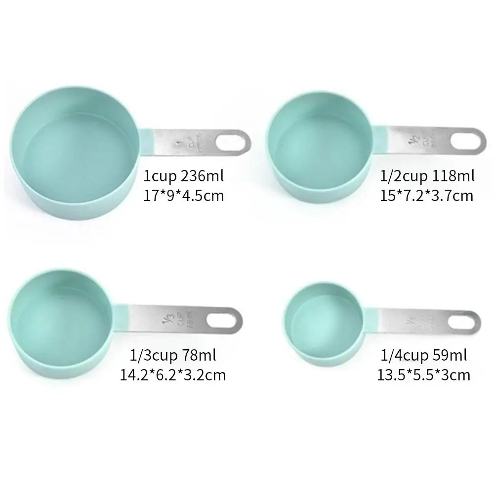 Практичный мерный стакан цветной гаджет для муки набор пластиковых ложек мерные