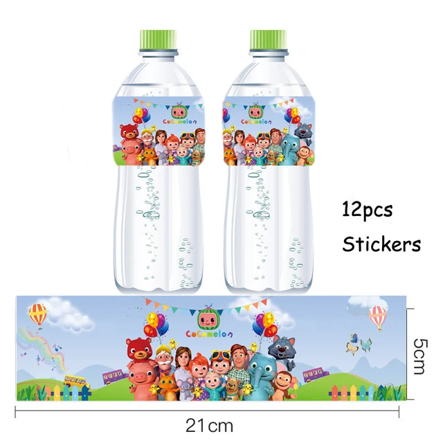 COCOMELON WATER BOTTLE LABELS  Bottle labels printable, Water bottle  labels, Bottle