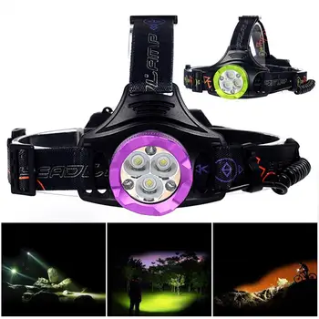 

T6 6X LED 60000 Lumens USB Headlamp Cycling Flashlight +Red Light