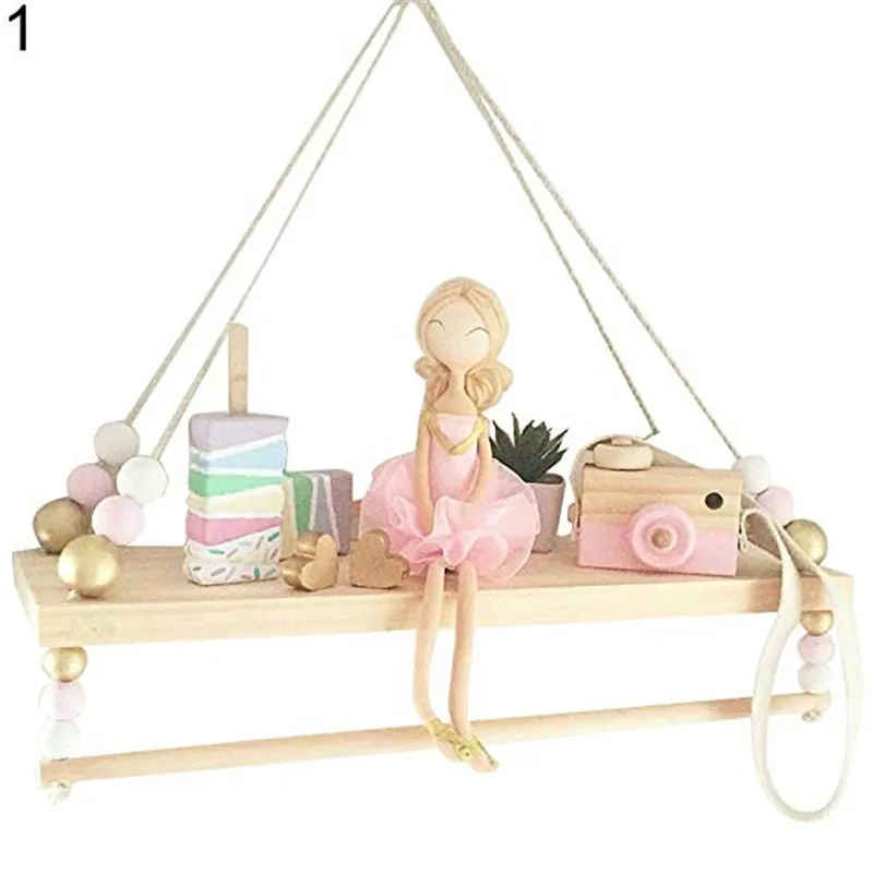 Handcrafted-Kids-room-wall-shelves-Double-deck-Original-Wood-Beads-Wall-Shelf-Storage-Shelves-Organization-Decorative