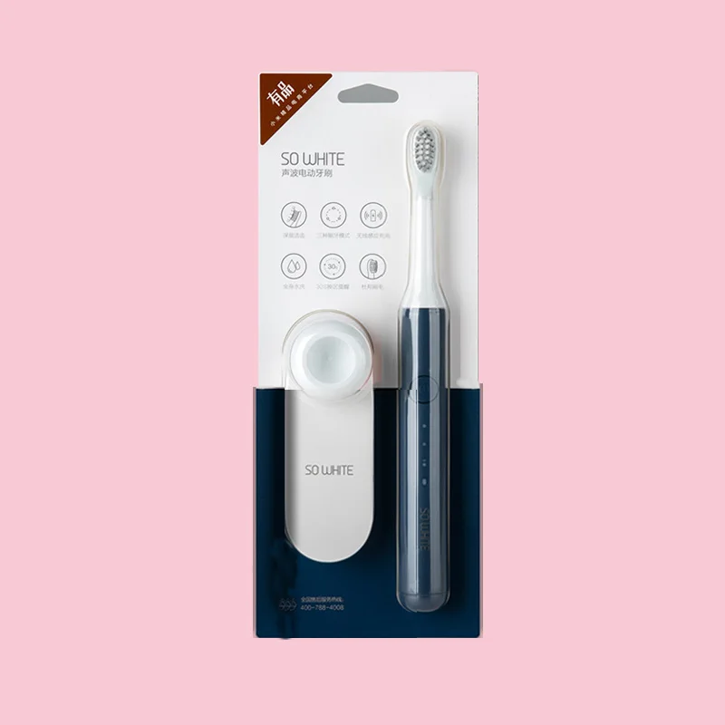 blue with box Xiaomi Mijia ультра звуковая автоматическая зубная щетка SOOCAS SO WHITE EX3 звуковая электрическая зубная щетка перезаряжаемая Водонепроницаемая Чистящая 3 - Цвет: blue with box