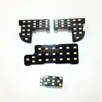 

July King Car LED Interior Reading Lights Case for Honda City Jazz Fit 2007~10, 6000K White LED Car Decorative Lights, 4pcs/set