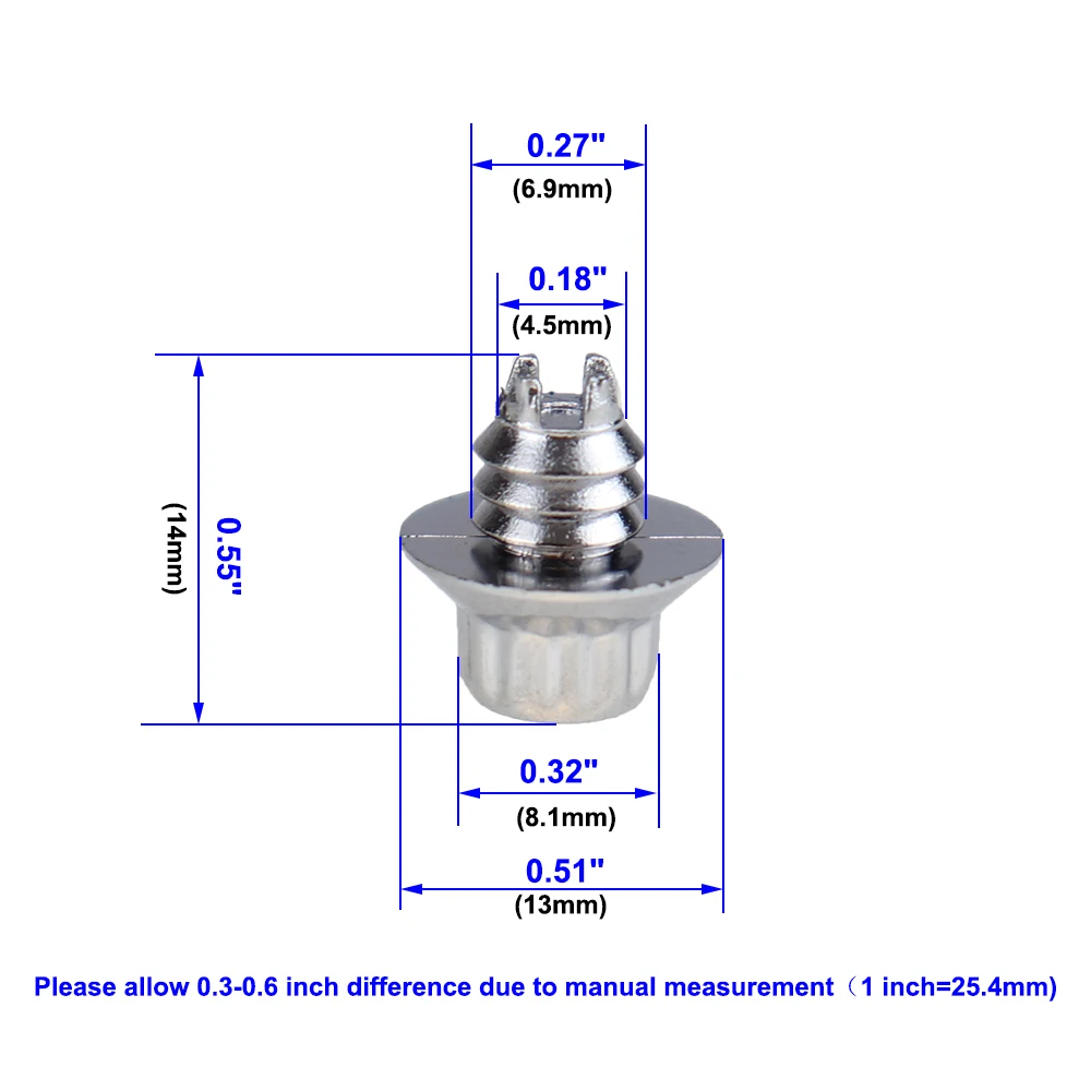 Wheel Nut Bolt Covers Tire Valve Caps 25 pcs/set 6.9mm Universal Plastic Car Wheel Rivets Wheel Rims Bolt Alloy Studs Cap Lip Screw Bolt Tires LIP Rivets