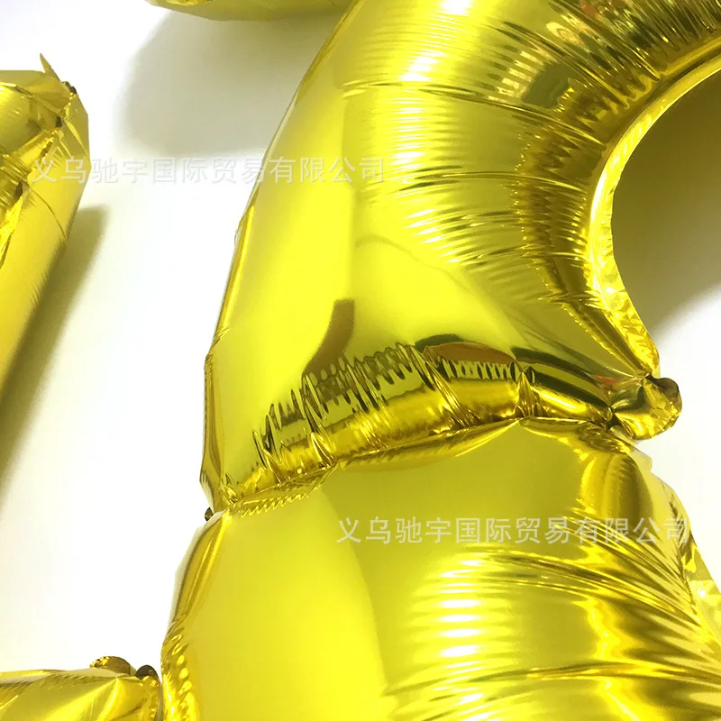 32-Inch Golden Lettered Aluminum Film Balloon Wedding Decoration Valentine's Day Decorative Large Size LOVE Foil Balloon Set