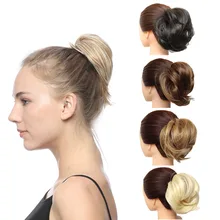 Jeedou синтетические взъерошенные волосы пончик-шиньон наращивание волос 30 г волосы булочка прокладка резиновая лента шиньоны настоящие натуральные элегантные Updos