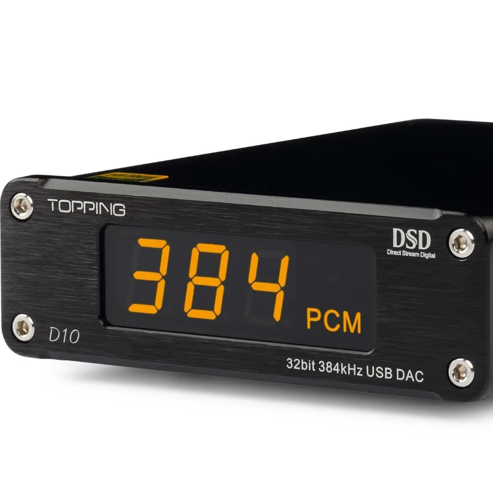 Цифровой усилитель звука TOPPING D10 ЦАП с USB Hi Fi Spdif DAC ES9018KAM DSD плеер аудиодекодер xmos xu208
