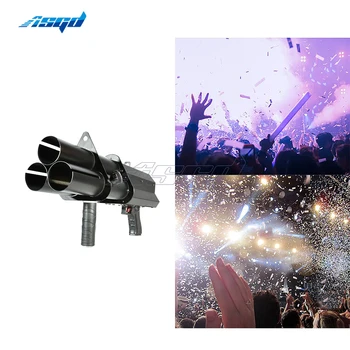 

2pcs Handheld Confetti Cannon 3 Shots Electric Paper Launcher Gun Firework Salute Dance Party Bar Wedding Celebration DJ Show