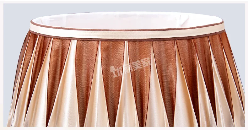 MengDengWei Modern Table Lamp Shades Pleated, Large Size Fabrics Decorative Floor Lamp Shade Cover, E27