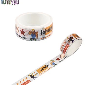 

PC1983 Strong Man Cute Cartoon Washi Tape DIY Scrapbooking Label Tape Student Stationery Gift