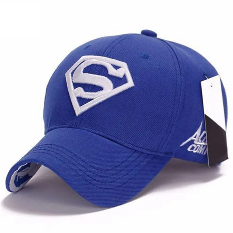 LW Мужская и Женская Бейсболка унисекс Snapback Регулируемая посадка бейсболка Супермен Хип-хоп стрейч шляпа - Цвет: LW