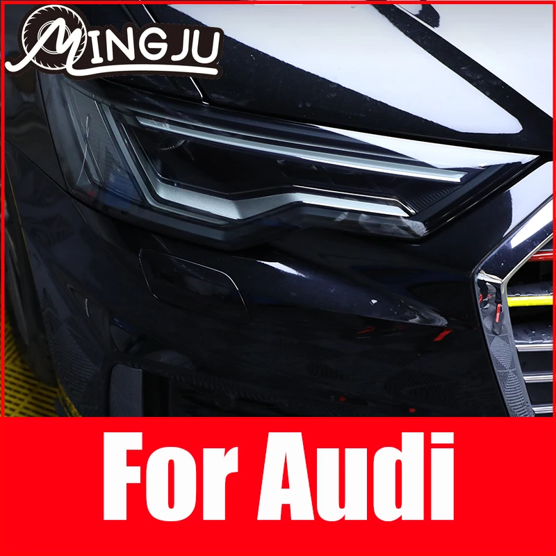 

TPU Car Transparent Black Headlight Protective Film sticker for Audi A8 A6 Q5 A4 A3 Q3 A7 Q7 Q8 S3 s4 s5 s6 A5 q2