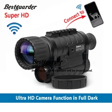 Bestguarder WG-50 Plus luneta noktowizyjna z funkcją Wifi IR Monocular Wildlife 6x50mm polowanie na podczerwień 850NM kamera hd
