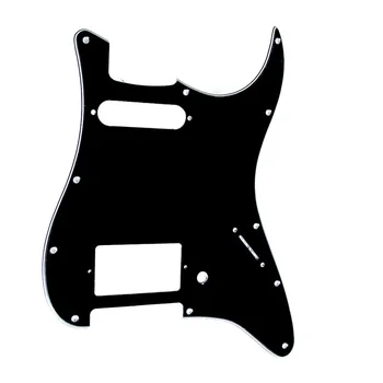 

3Ply Guitar Pickguard Stratocaster Strat HS Single Humbucker Black