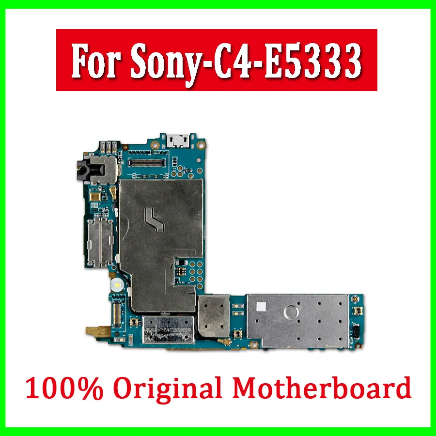 Good Working for Sony Xperia C4 E5333 E5363 E5303 Motherboard 100% Original unlocked Mainboard with full chips | Мобильные телефоны