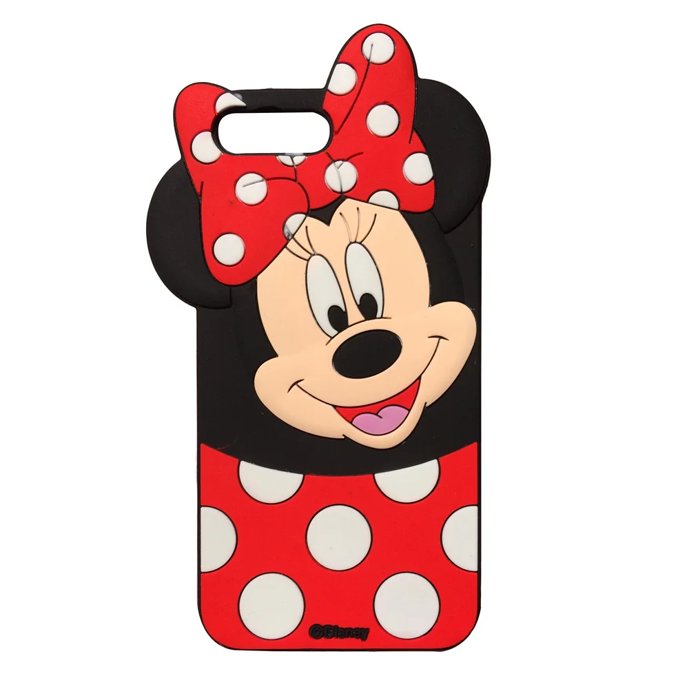 Minnie Mouse Для iPhone 5, 5S, 5C, SE, 6, 6s, 7, 8 Plus, X, XS, XR, XS Max, 3D, милый детский чехол для мобильного телефона с мультяшными животными, мягкий силиконовый чехол-накладка - Цвет: Minnie Mouse
