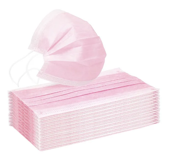 Erwachsene rosa 3 schicht 10/50/100 нетканый einweg atmungs maske mit elastische atmungsaktive schutz maske|Маски| |