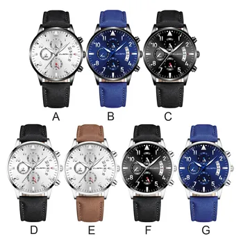 

Men Military Wristwatch Luxury Analog Sport Leather Quartz Mens Watches Casual Fashion Luxurious Watches Relojes Para Hombre