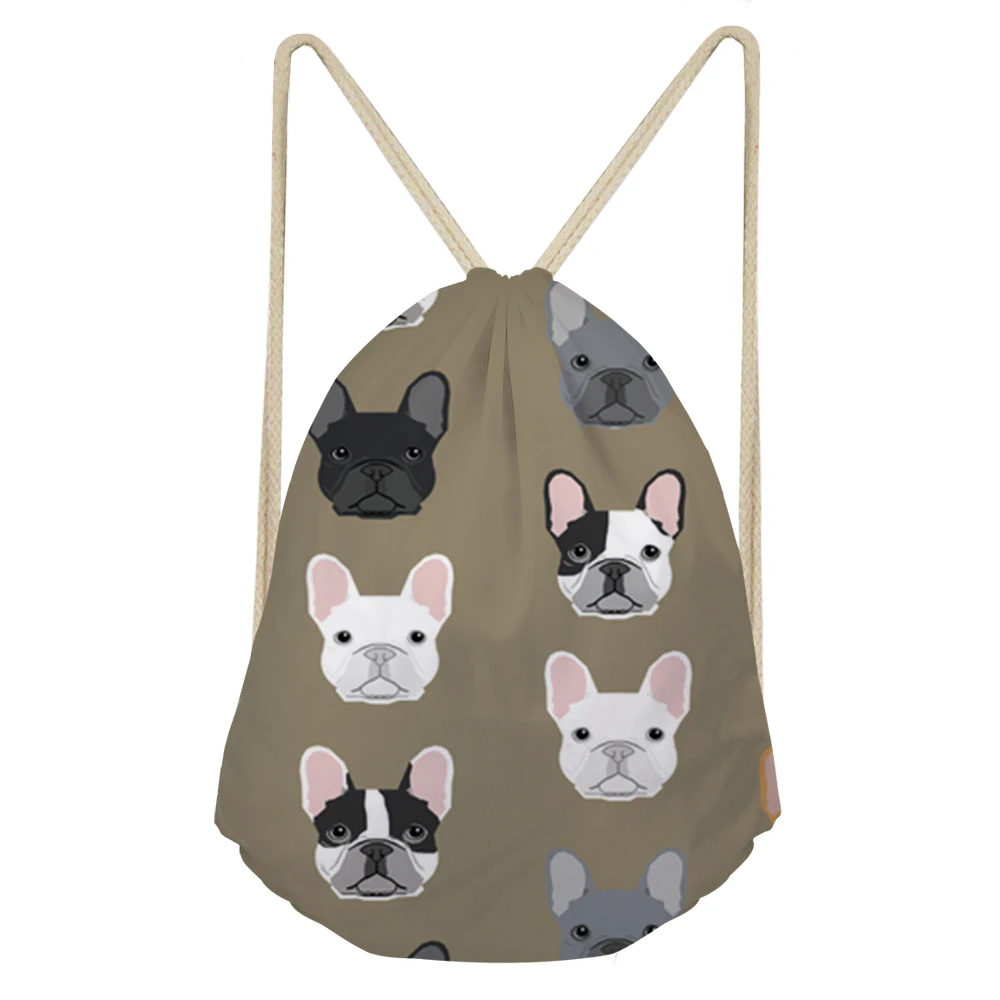 ZJZ136Z3 WHEREISART Kawaii Border Collie сумки с принтом со шнурком сумка для пляжа для женщин и мужчин для путешествий посылка для хранения функциональный рюкзак - Цвет: ZJZ136Z3