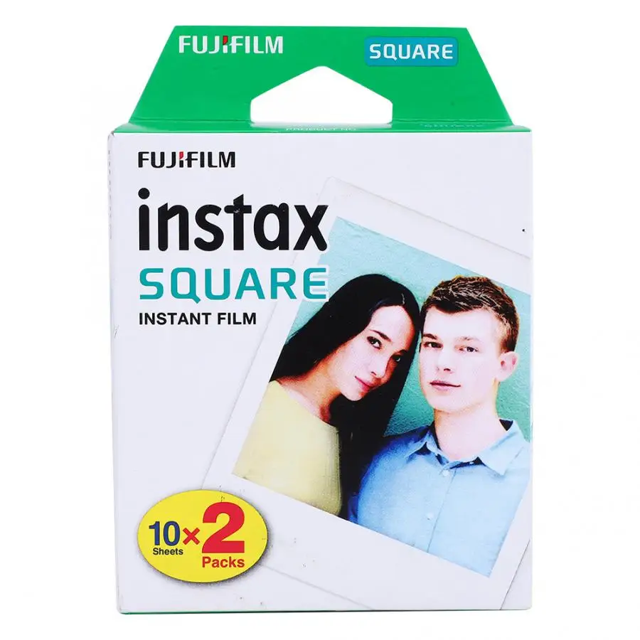 20 sheets Пленка для камеры Fujifilm Instax 30 листов 20 листов 10 листов для Fujifilm Fuji Instax SQ10/SQ6/SP-3/SQ20 черный белый край - Цвет: 20 sheets
