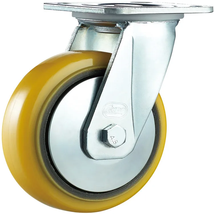 

Houde Iron Core Polyurethane Pu Heavy Duty Truckle Directional Wheel Universal Wheel Brake Wheel Platform Trolley Wheel