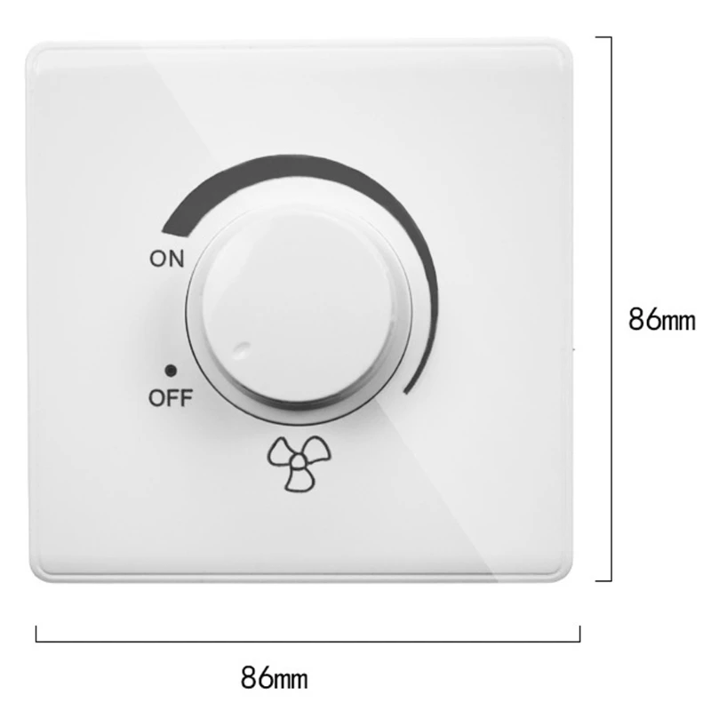 Ceiling Fan Speed Controller 86 Type Wall Switch 220V 10A