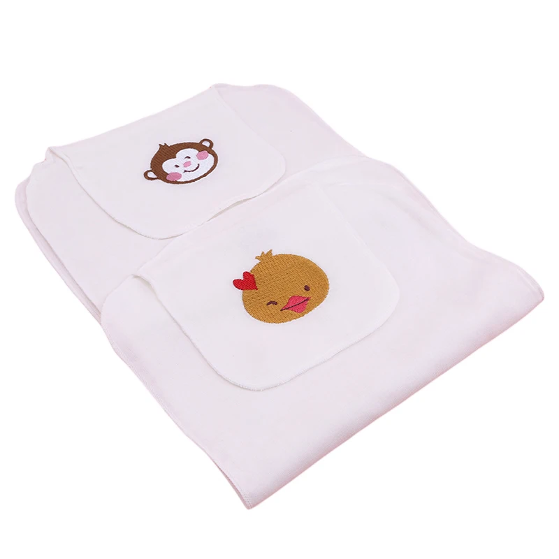 Двухслойное наружное детское полотенце для пота, мягкое детское сухое полотенце для спины, впитывающее Марлевое полотенце с мультяшным принтом