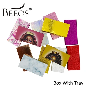 

Lash Boxes Packaging 10 PCs For Mink Eyelashes Paper Box With Tray Eyelash Packaging Mink Lashes Custom Lash Packaging With Logo