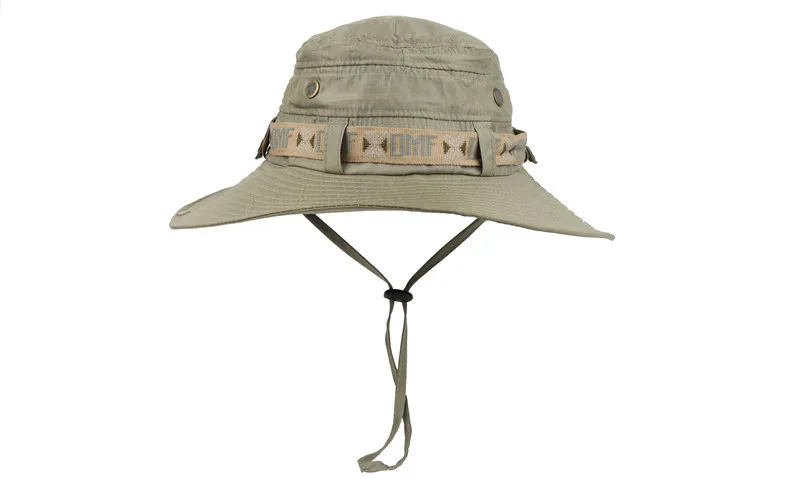 Sombreros cubo Boonie verano para hombre sombreros pescador ala ancha sombrero cubo pesca para sol malla transpirable poliéster