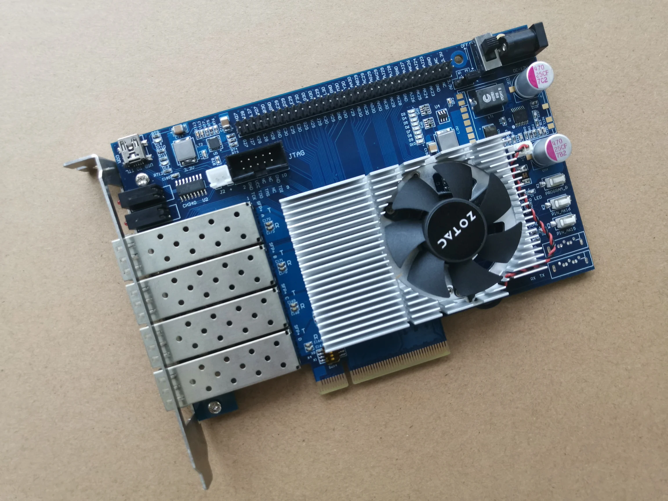Плата xilinx fpga плата xilixn макетная pcie Kintex 7 XC7K420T | Компьютеры и офис