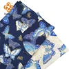 Bronze Printed Cotton Fabric Blue Japanese Style Butterfly Pattern Fabric For Kimono Diy Handmade Accessories Crafts TJ0451 ► Photo 1/4