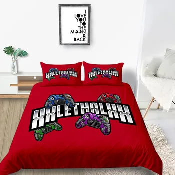 

Gamepad Bedding Set For Kids Fashionable Cartoon Duvet Cover Red Queen King Twin Full Single Double Unique Design Bed Set