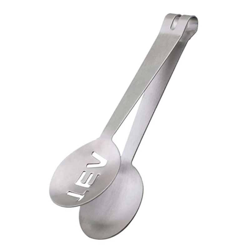 GZQ 2 Pcs Tea Bag Tongs Stainless Steel Teabag Squeezer Strainer Holder Grip Mini Sugar Clip Spoon