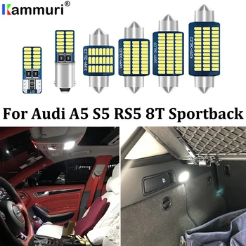 

KAMMURI 20Pcs Canbus LED License plate bulb + Interior dome map Light Kit Package for Audi A5 S5 RS5 B8 8T Sportback (2009-2015)