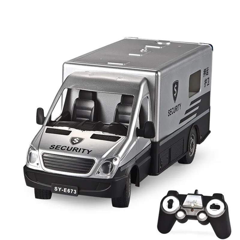 Двойной E E673-001 RC автомобиль игрушка грузовик управление 2,4 г Заправка эскорт охранника звук фар радио управление грузовик модель автомобиля