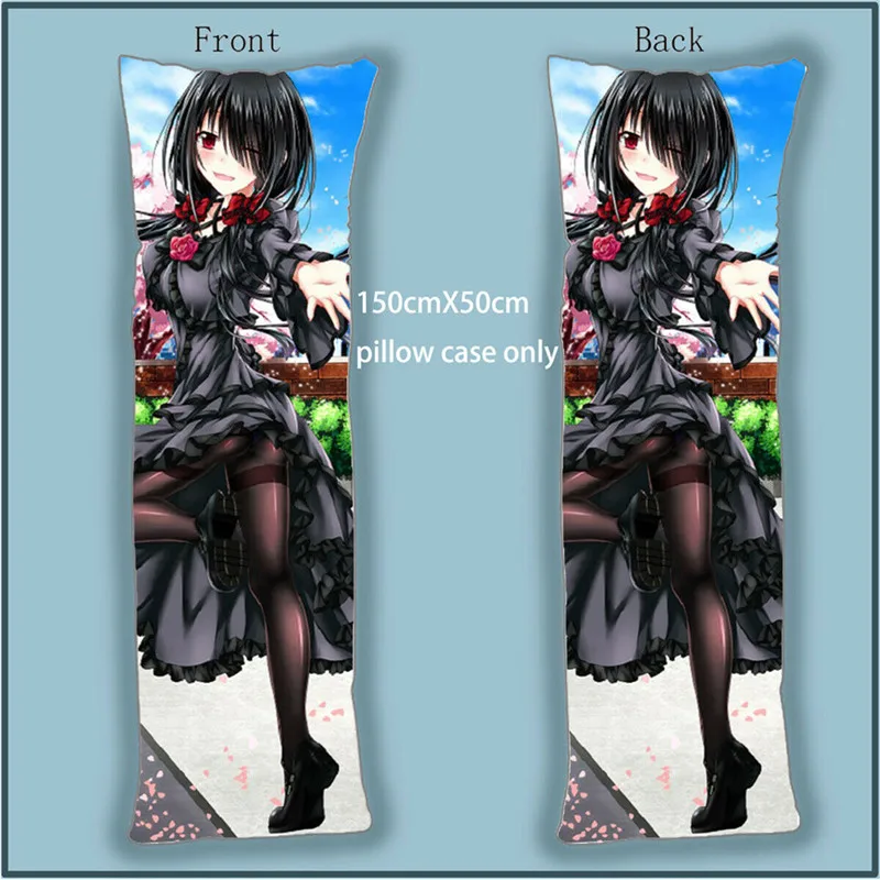 Dakimakura тела подушку Чехол Крышка Date A Куруми токисаки Классные 150x50cm домашнее