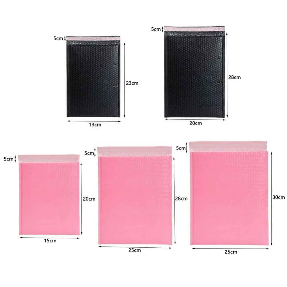 5 шт. светло-розовый пузырьковый конверт для почты конверты с мягким вкладышем почтовый пакет самозапечатывающийся