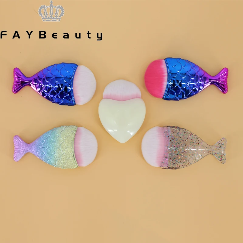 

FAYBeauty 1PCS Fish Tail Professional Make Up Brush Foundation Brush and Powder Brush Beauty Cosmetics for Face
