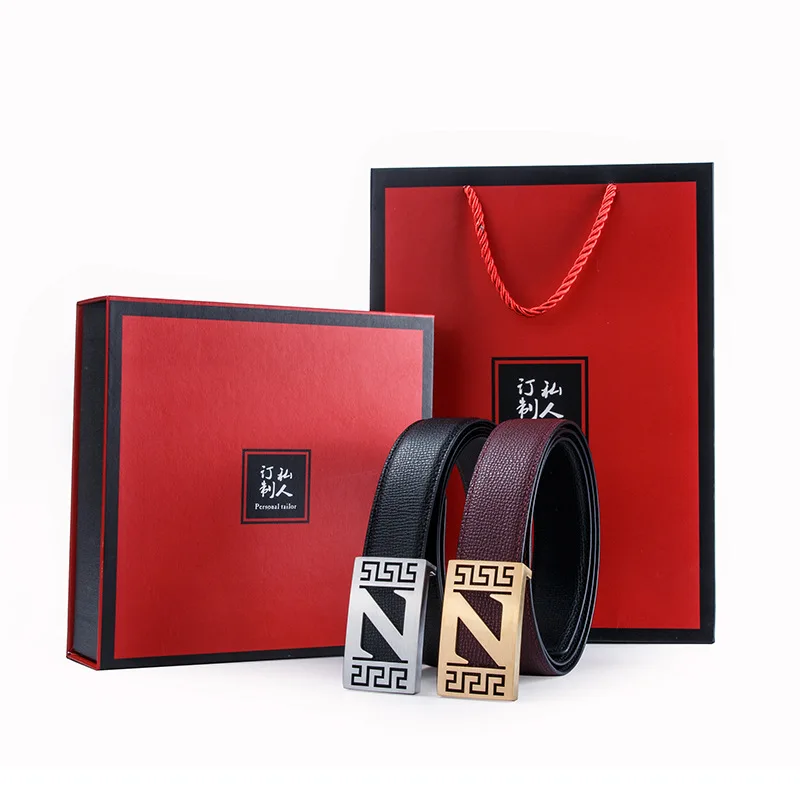 

Creative Z Type Lettered New Style Belt-Style Elegant Men Exquisite Leather Belt Men's Leather Belt